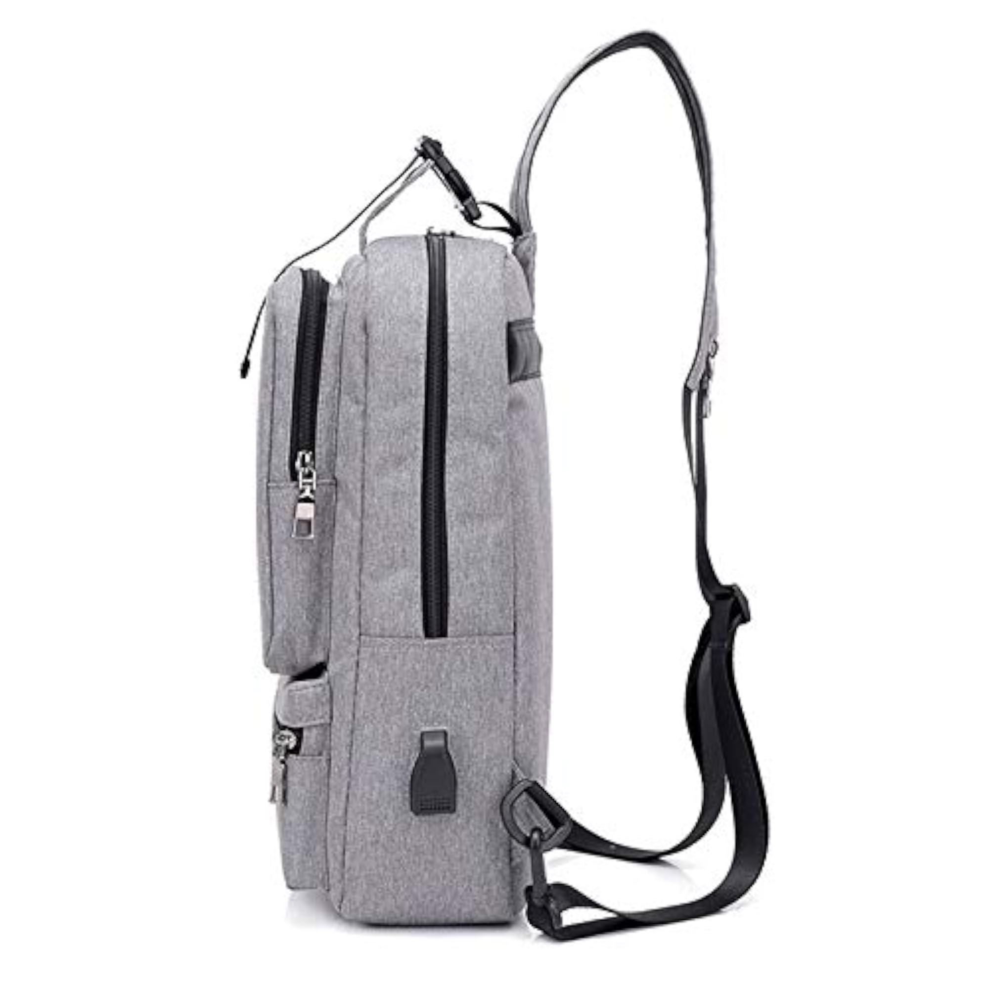 Men's USB Rechargeable Multifunctional School Backpack